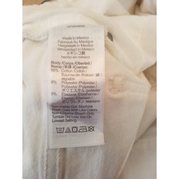 NWT Madewell Kick Out Crop Jeans – White – Size 29 NI961 - Picture 8 of 11